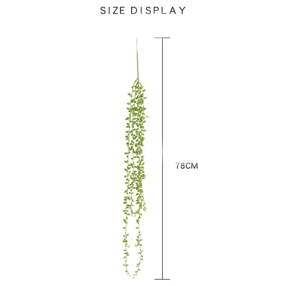 1PC String of Pearls Plant Artificial Hanging Succulents Plants for Wedding Living Room Bedroom Home Party Garden Decoration