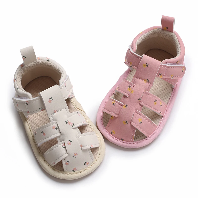 Zapatos de princesa para niña, zapatillas informales antideslizantes con estampado de preescolar, suela suave para caminar, primavera y verano