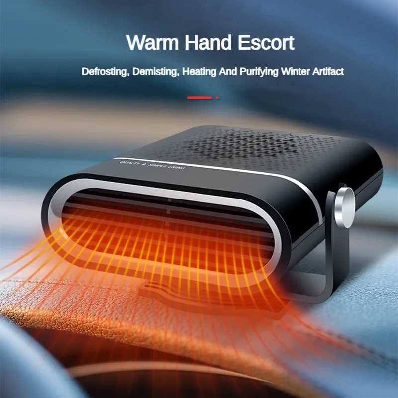 Car Heater Fan 12V/24V 200W Car Heater Electric Cooling Heating Auto Windshield Defroster Defogging Demister Car Anti-Fog Heater