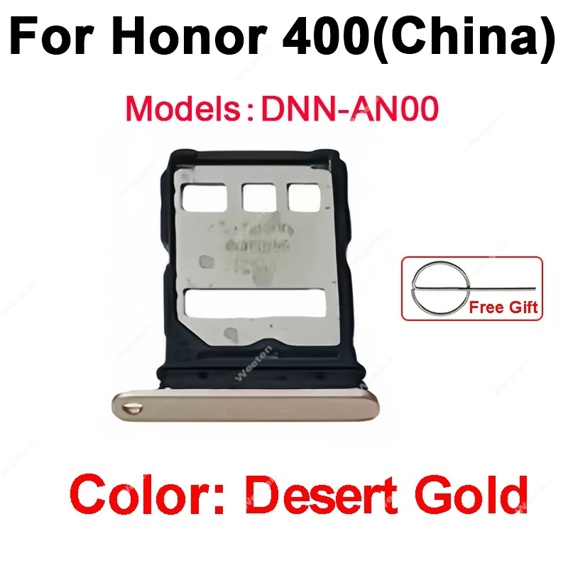 For Huawei Honor 400 400 Pro（China) DNN-AN00 DNP-AN00 SIM Card Slot Tray Holder Adapter SIM Card Tray Reader Holder Slot
