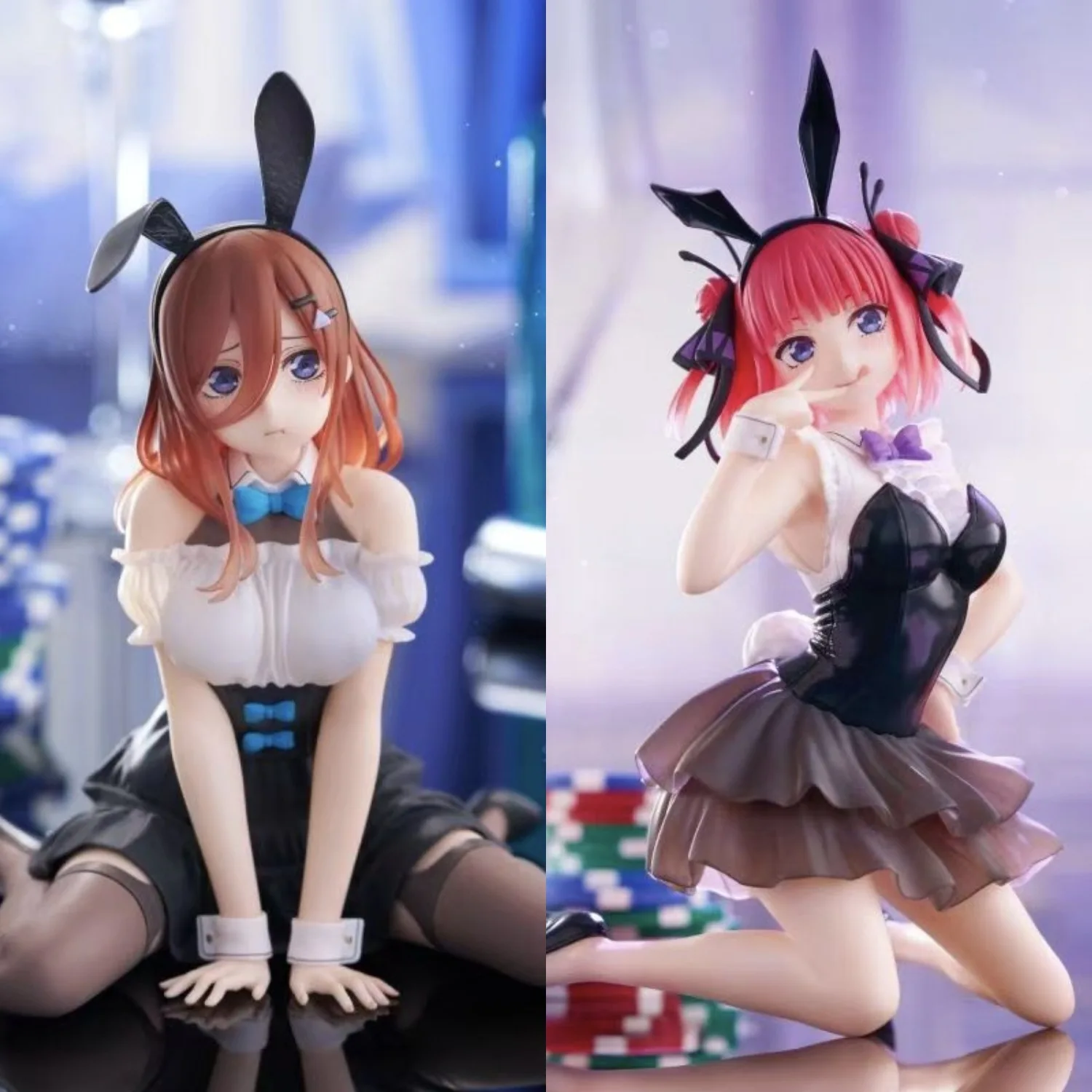 12 سنتيمتر Quintuplets Nino Miku الأرنب فتاة أنيمي اليدوية عمل أرقام سطح المكتب حالة الديكور هدية مزخرفة #1