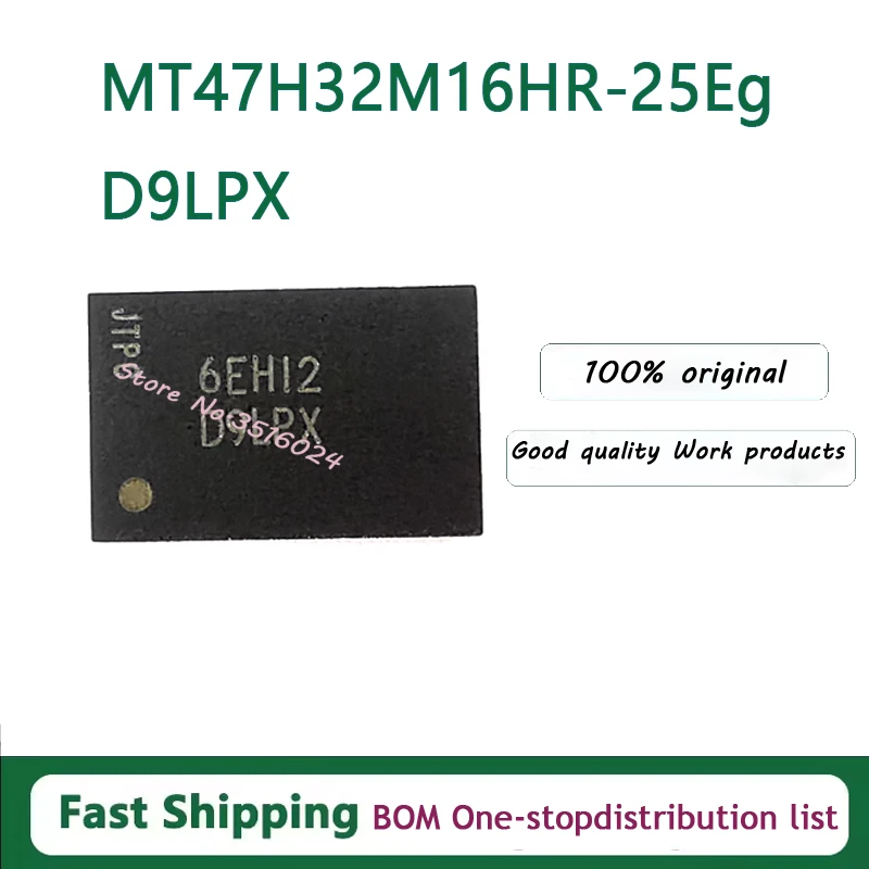 10PCS/lot  MT47H32M16HR-25E:G D9LPX 32M*16 DDR2  MT41J64M16JT-15E:G  64M*16 DDR3 【D9MNJ】BGA 100% NEW