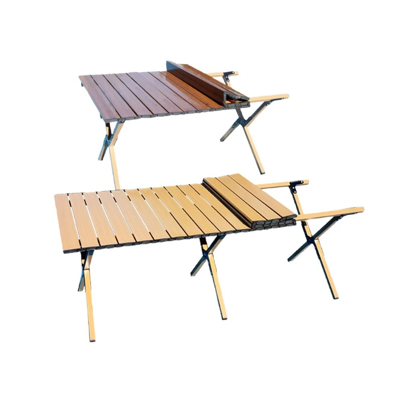 

Outdoor folding table aluminum alloy egg roll table portable camping table and chairs stall picnic table chair