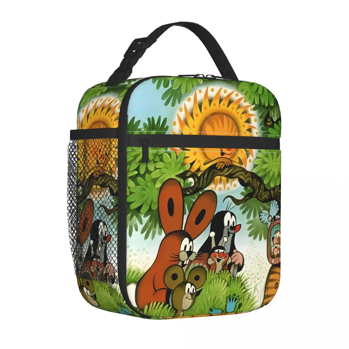 The Little Mole With Friend Insulated Lunch Bag Leakproof Anime Cartoon Lunch Container Thermal Bag Tote Lunch Box Food Bag