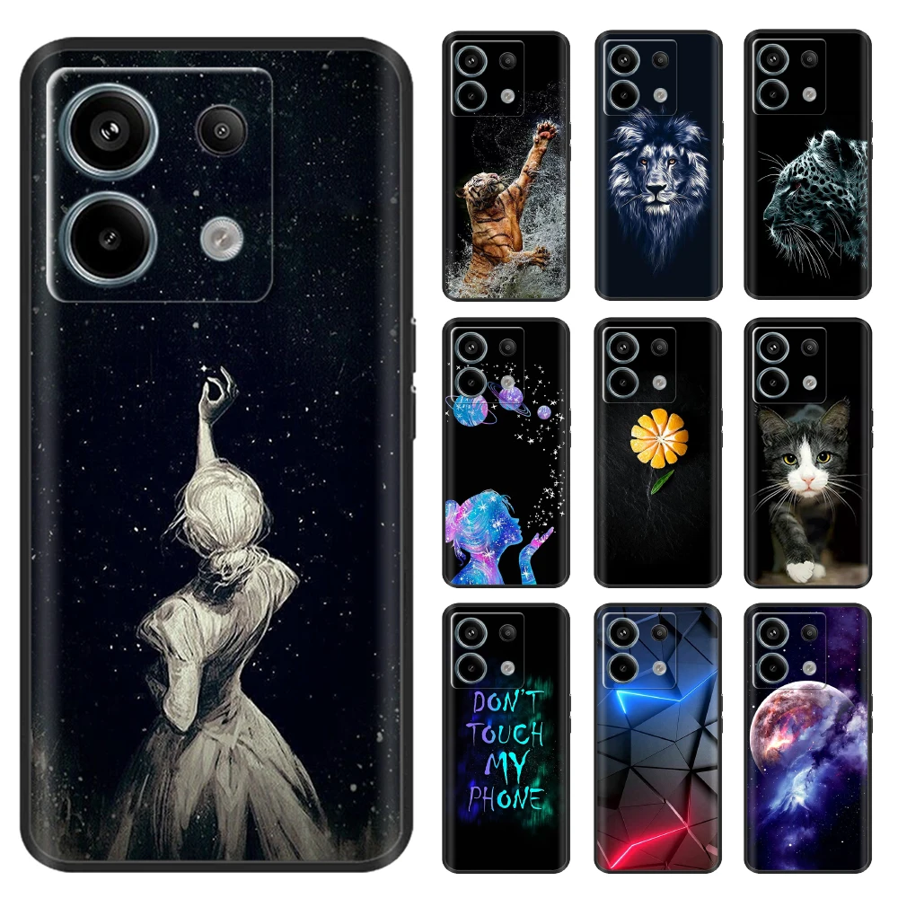 

For Redmi Note 13 Pro Case Back Cover Fashion Soft Silicone TPU Phone Cases For Xiaomi Redmi Note 13 5G Fundas Note13 Pro+ Coque