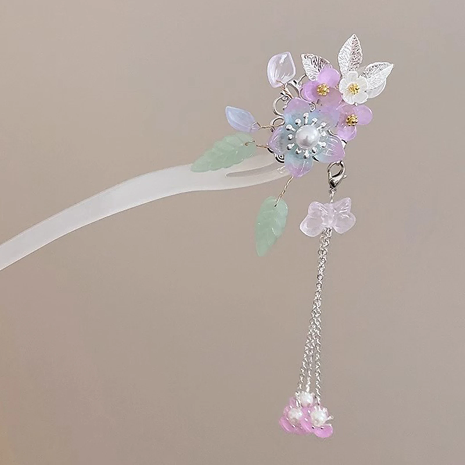 Licht Luxus Blume Haarnadel Für Frauen Chinesischen Stil Floral Schmetterling Quaste Haar Stick Elegante Metall Schmuck Haarnadel Haar Clips – Detail 11