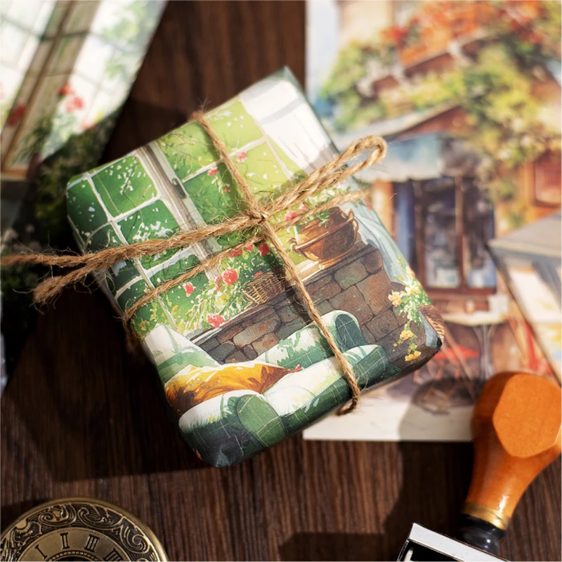 Yoofun 30sheets Street Corner Scenery  Material Paper Aesthetic Scrapbooking Collage Junk Journal Decor Aesthetic DIY Paper