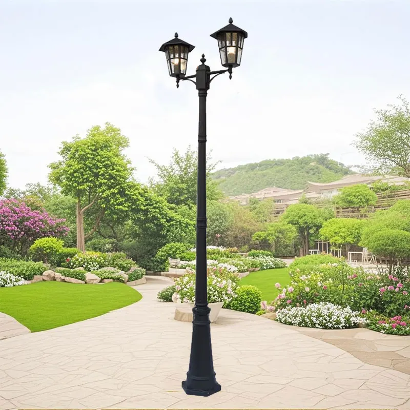 

Outdoor Garden Light Waterproof High Pole Street Light E27 Villa Garden Grass Community Landscape Outdoor Lighting ≈230CM