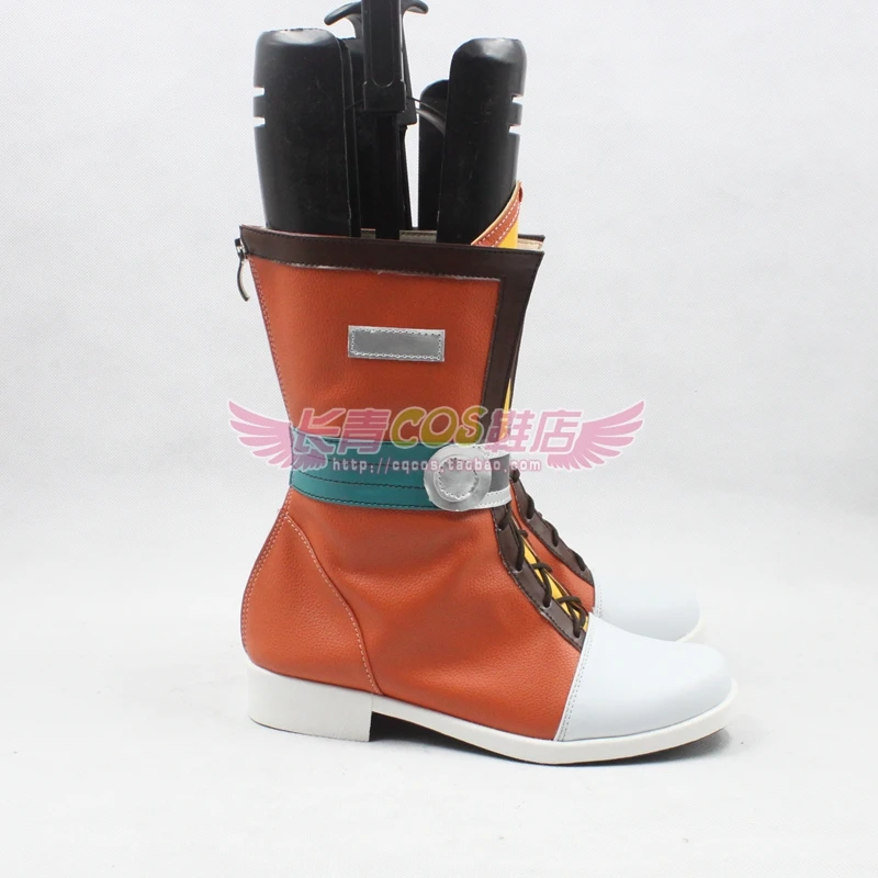Trails in the Sky First Chapter Estelle Bright Cosplay Costume Shoes Handmade Faux Leather Boots