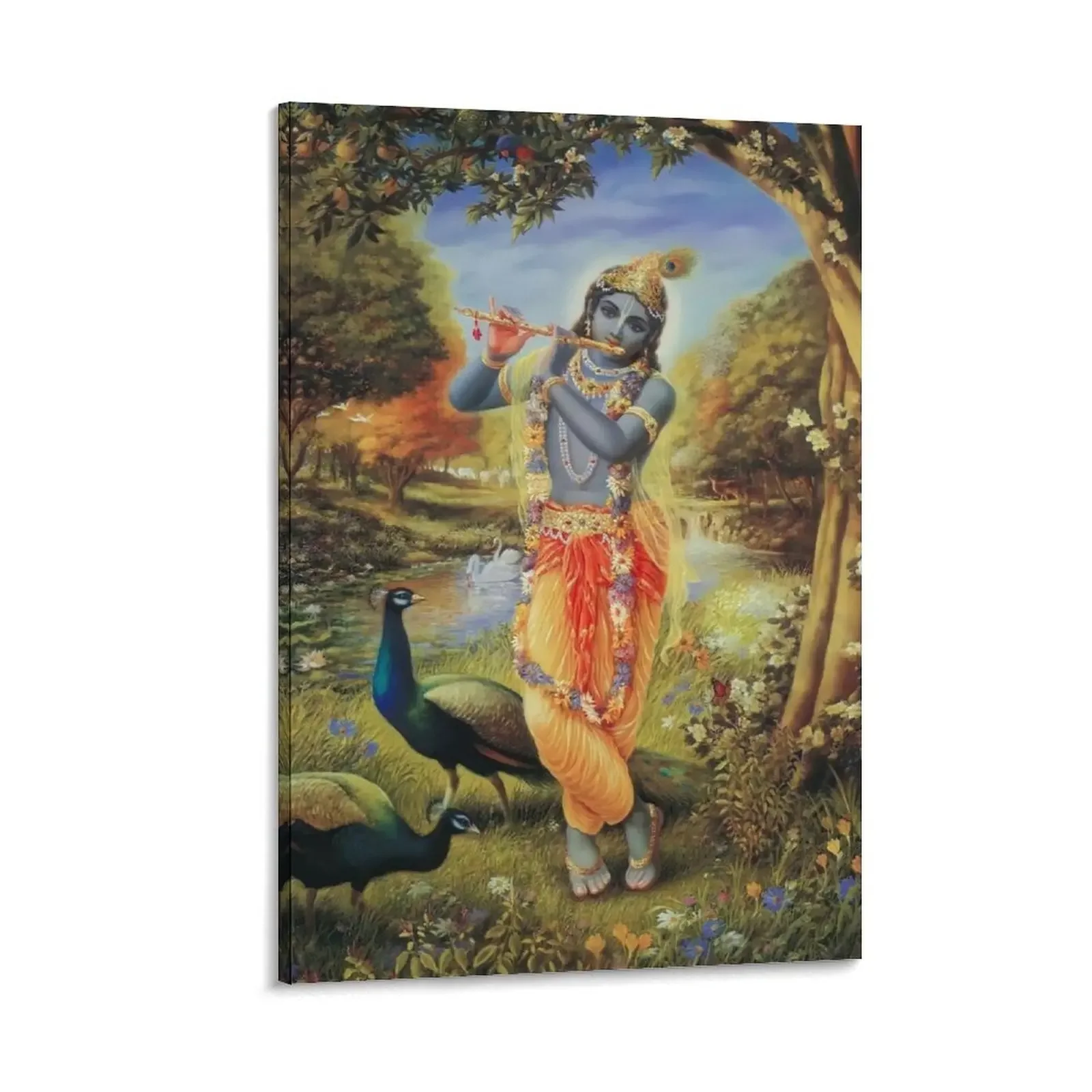 

KRISHNA Canvas Painting luxury home decor wallpapers home decor posters for wall