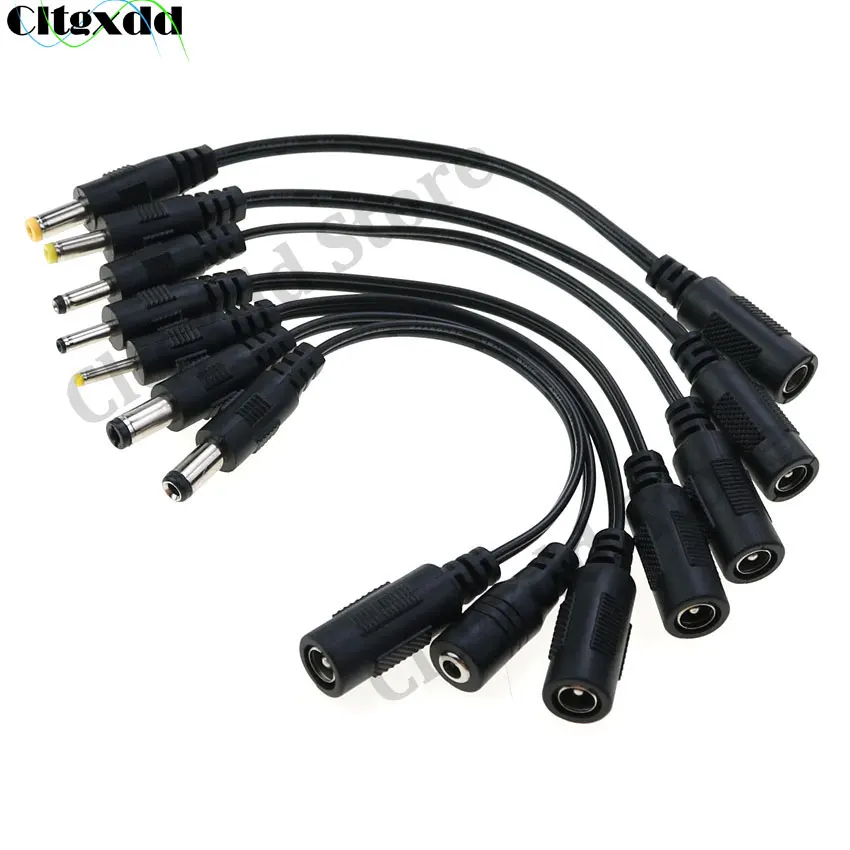 5.5*2.5mm 3.5*1.35mm 4.0*1.7mm 4.8 2.5 0.7 Extension Connector Power Cord 5.5x2.1mm DC Female Power Jack to DC Male Plug Cable