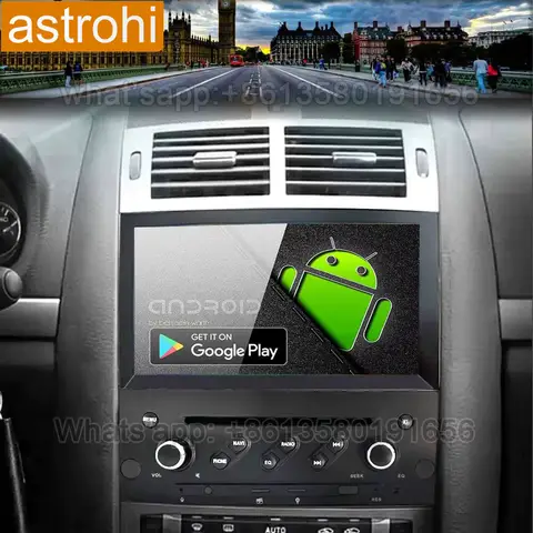 For Peugeot 407 2004 2005 2006 2007 2008 2009 2010 Car Auto GPS Player Stereo Carplay Radio Mulitmedia Unit Knob Physical Button