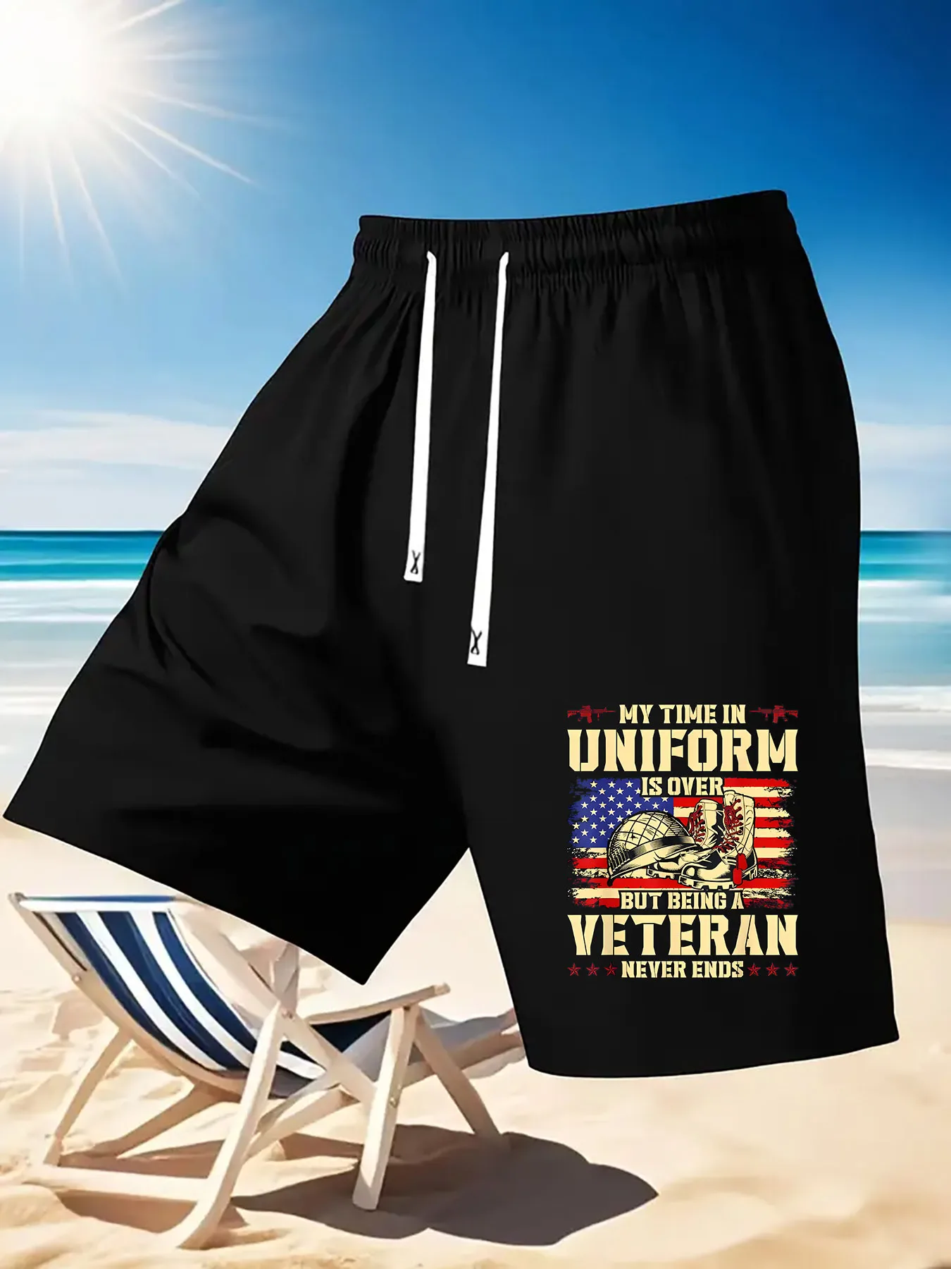 

2026 Summer New Men's Short Pants - 3D Letter Print - Casual Fashionable Street Style - Comfortable Lightweight Soft and Fluffy