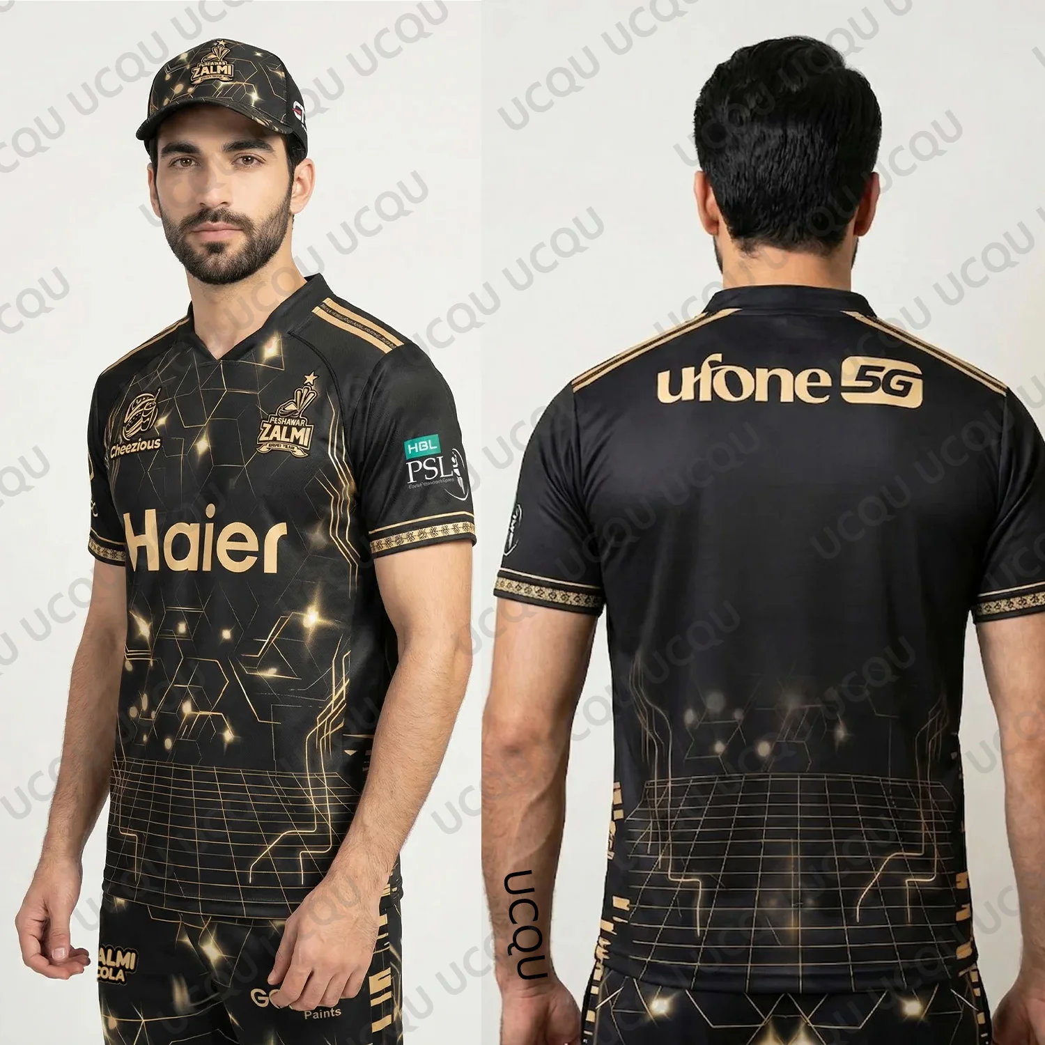 2026 Pakistan Peshawar Zalmi PSL XI Home Fan Jersey Babar 56 Cricket Shirt Adult/Kids Match Day Tee