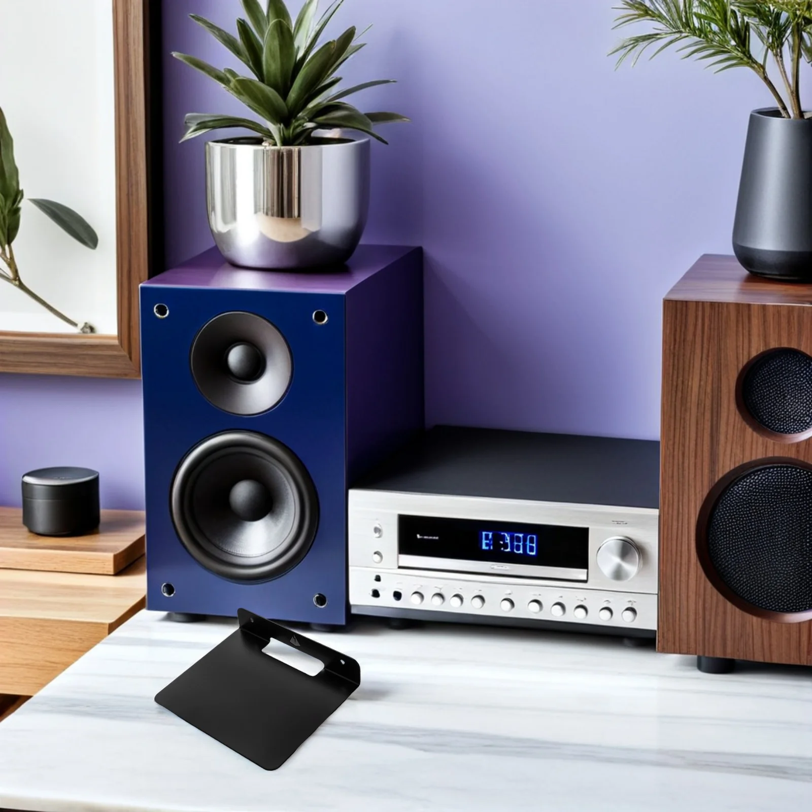 

Multipurpose Universal Speaker Wall Mount Bracket Thick Metal Holder Stand Wall Speaker Holder for Home Bedroom Office