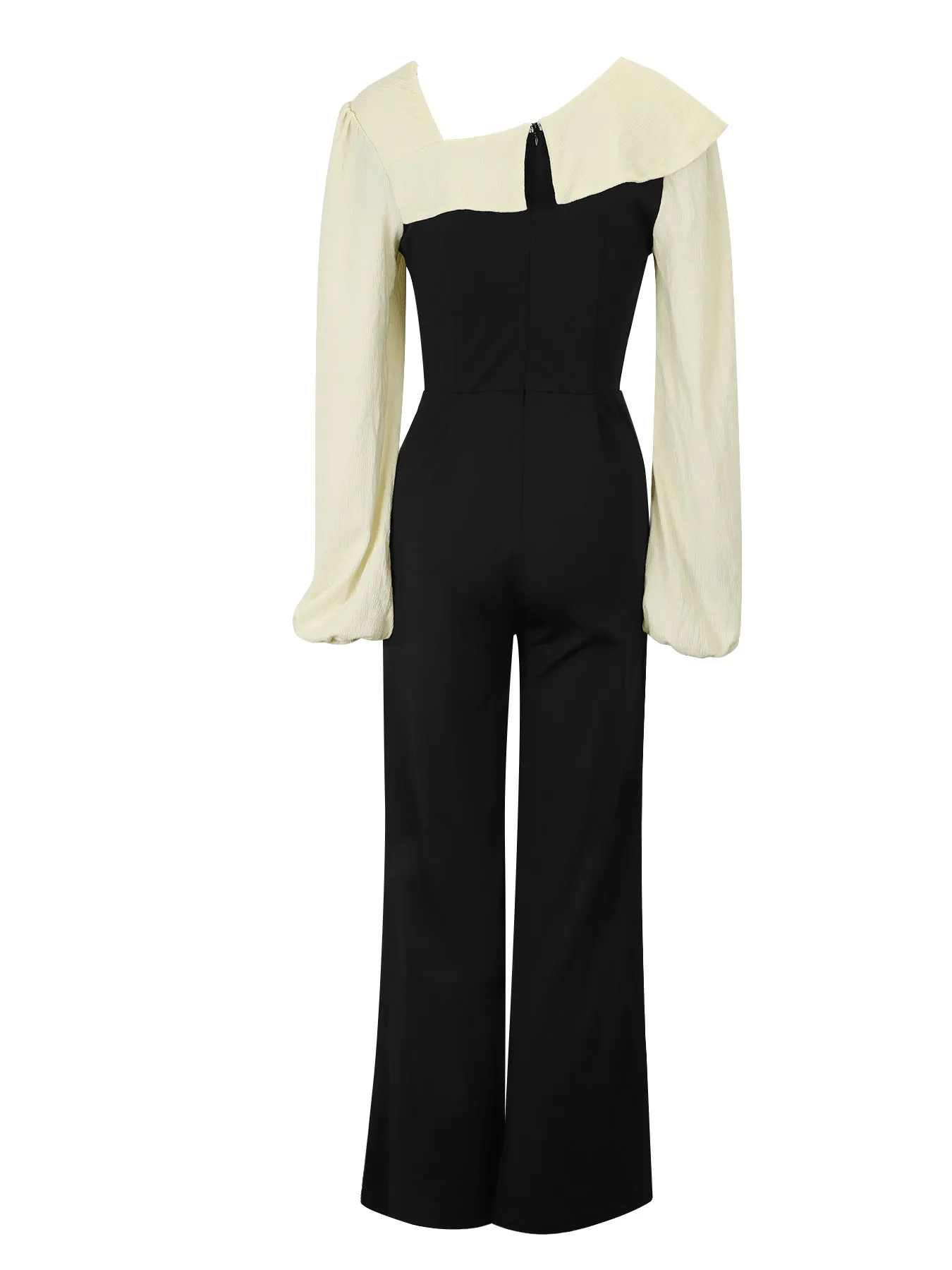 Frauen Spleißen Overalls Herbst Mode Neue Beiläufige Dünne Lange Ärmel Persönlichkeit Asymmetrische Kragen Strampler Streetwear Kleidung