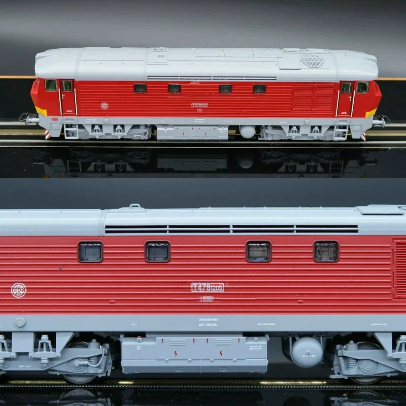 ROCO Train Model 1/87 70921 Czech CSD Fourth Generation T478 Digital Sound Internal Combustion Red Train Model