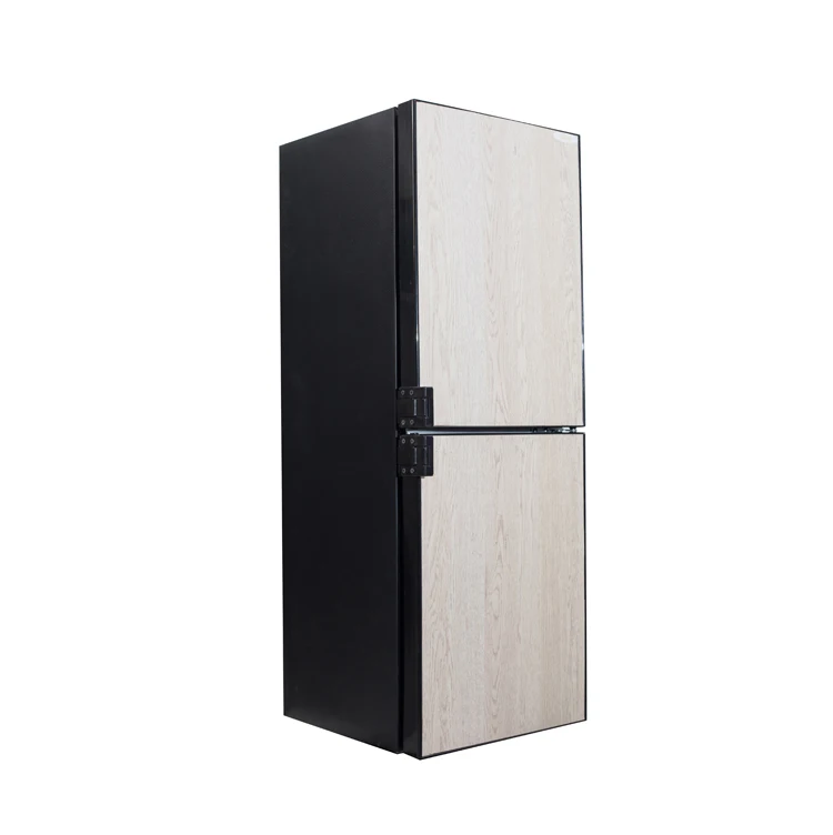 OEM Custom 133L Manual Defrosting Two-Door Refrigerator ABS Metal PP Plastic Energy-Saving for RV Caravan Electric Use
