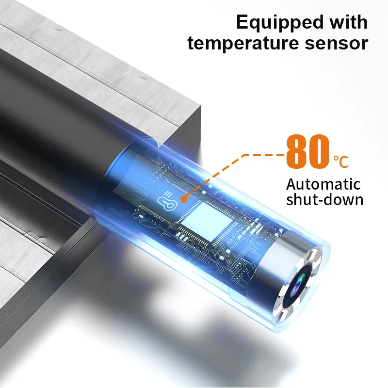 Imagem -05 - Câmera Industrial Giratória do Endoscópio para Carros Tubulação Giratória Rotação Ferramentas Móveis da Inspeção 1080p mm 360 °