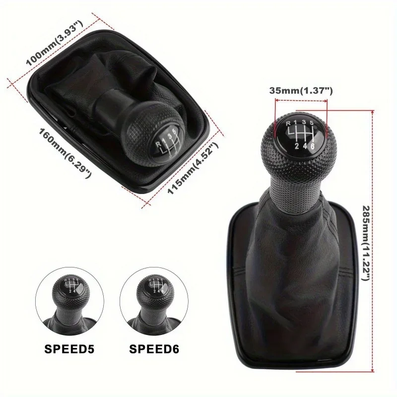 5/6 Speed Gear Shift Knob Lever Shifter for 1999-2005 Volkswagen Golf 4 IV MK4 GTI R32 Bora and Jetta MT