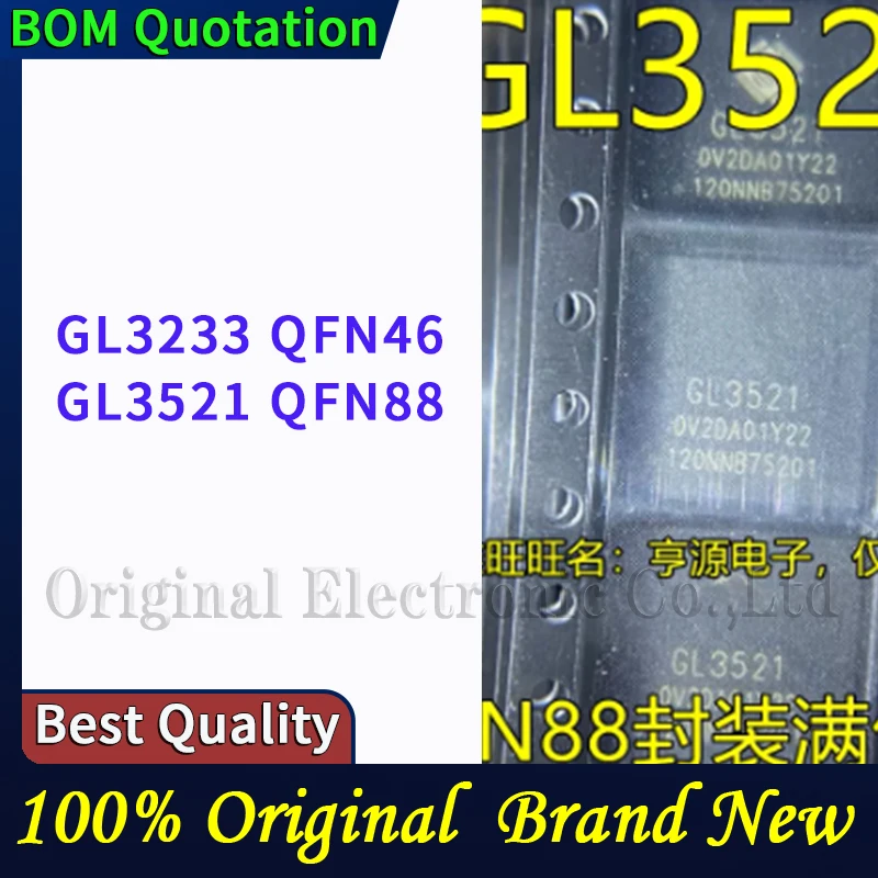 10pcs/lot GL3233 QFN46 GL3521 QFN88  plastic casing Original  In stock High quality