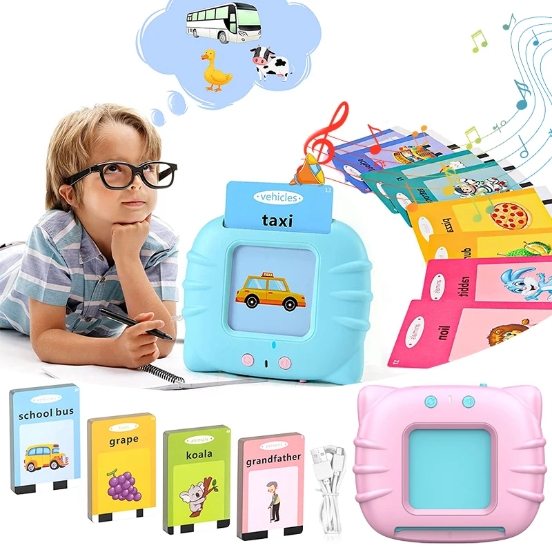 Talking Flash Cards for Toddlers 224 Sight Words Flash Cards Kids English Language Electronic Book Kids Educational Learning Toy