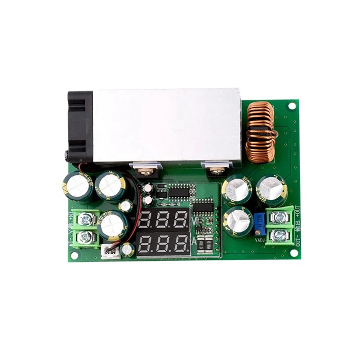 DC-DC Buck Converter 600W 12-75V to 2.5V-50V Buck Regulator Adjustable Power Supply Module with Voltage Current Display