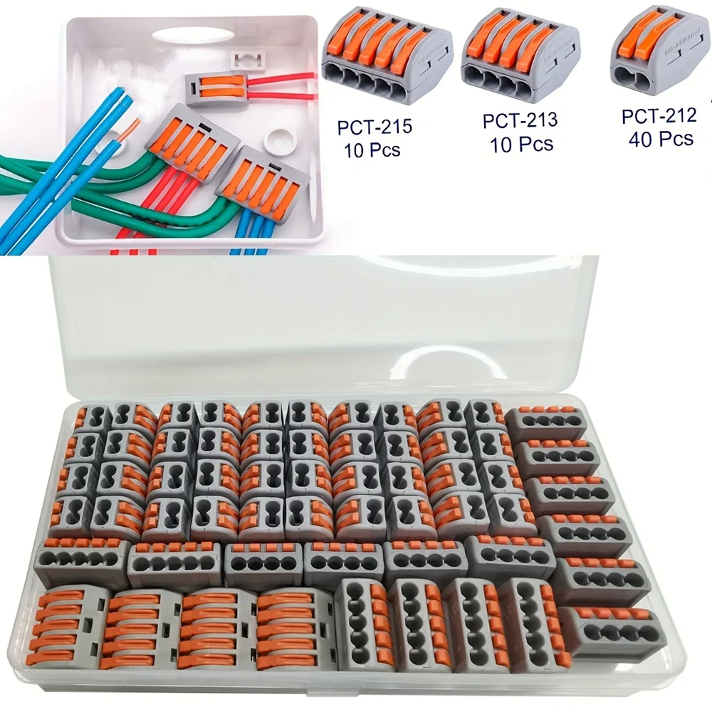 Fast Wire Connector Push-in Electrical Terminal Block Universal Splicing Wiring Cable Connectors For Cable Connection SPL ﻿