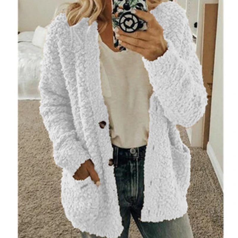 Women Long Sleeve Thin Cardigan Casual Solid Pocket Coat Autumn Cardigans Tops Loose Coats