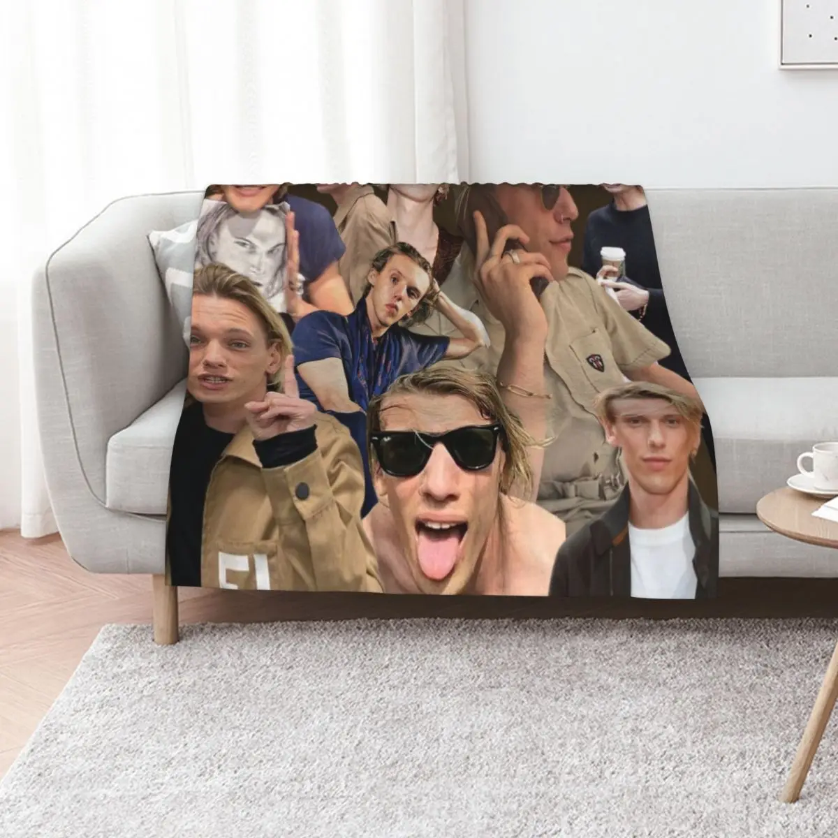 

Jamie Campbell Bower collage Throw Blanket Thin Softest Soft Big Decorative Throw Blankets