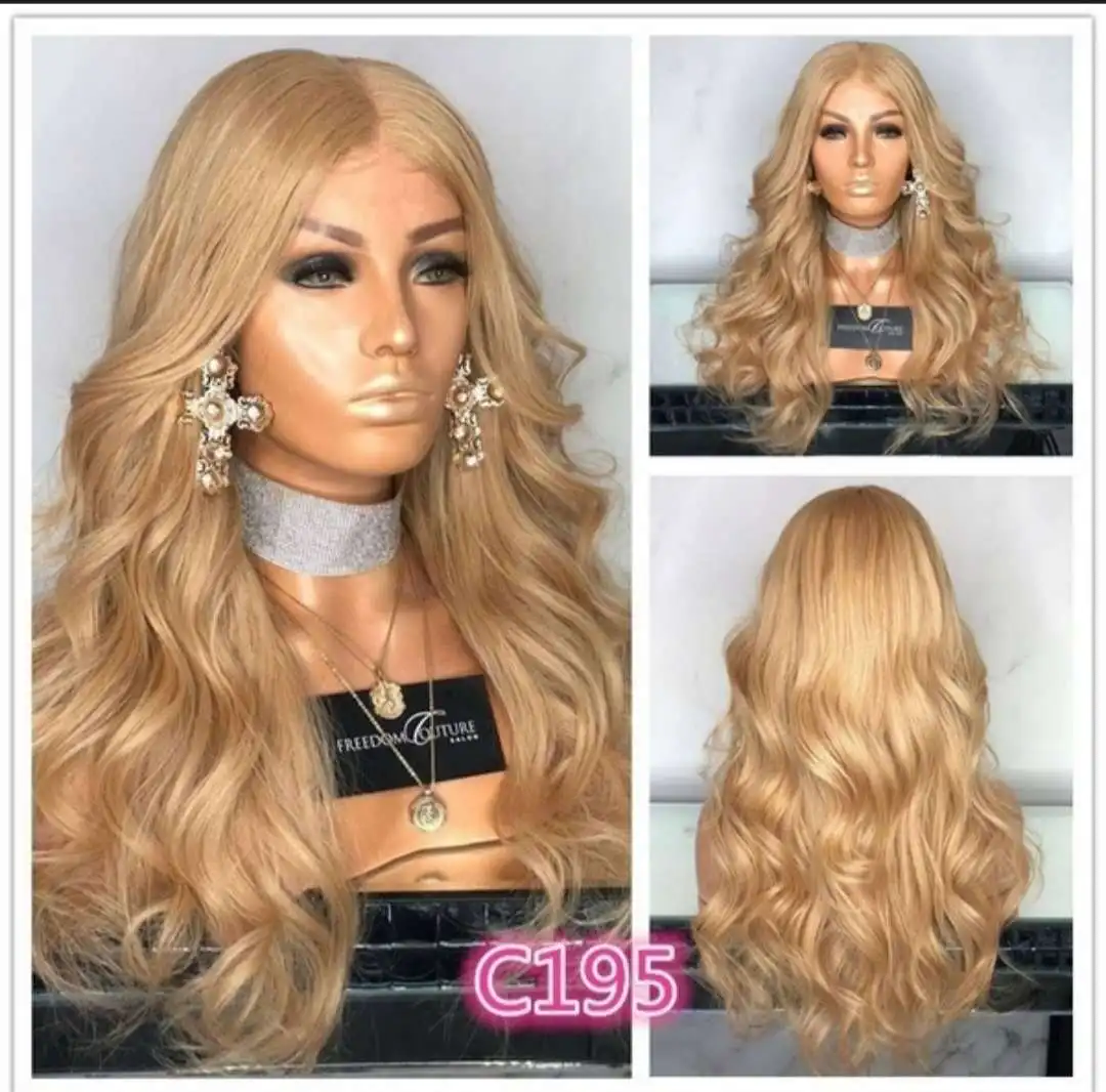 

Honey Blonde Hair Wigs Wavy Virgin European For Style Women's Wigs