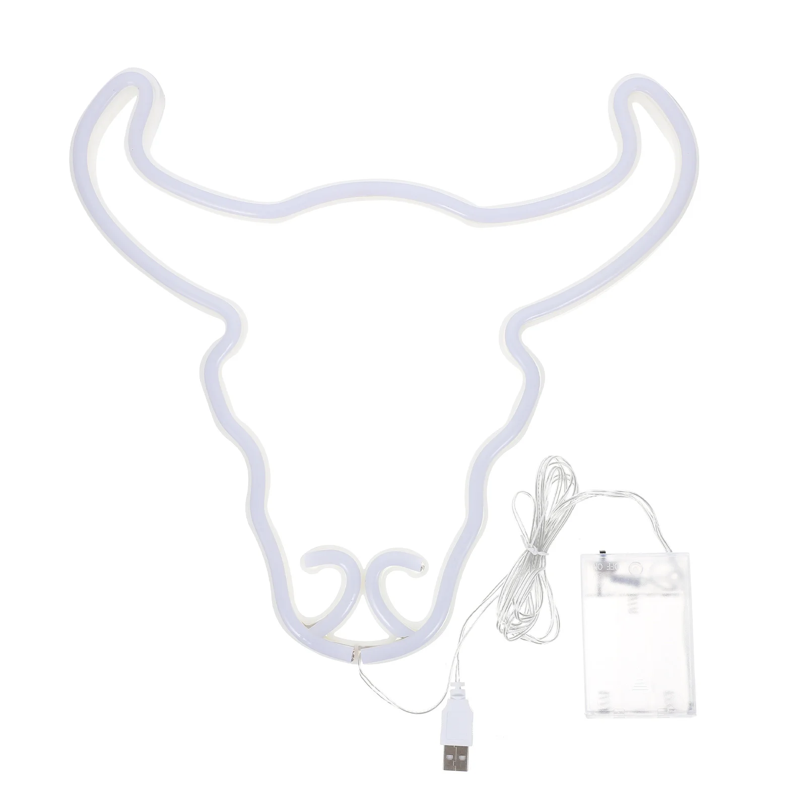 Bull Head Bull Head Neon Lamp For Bedroom Light LED Wall Decor USB Powered Creative Design Perfect for Bedroom Kids Room