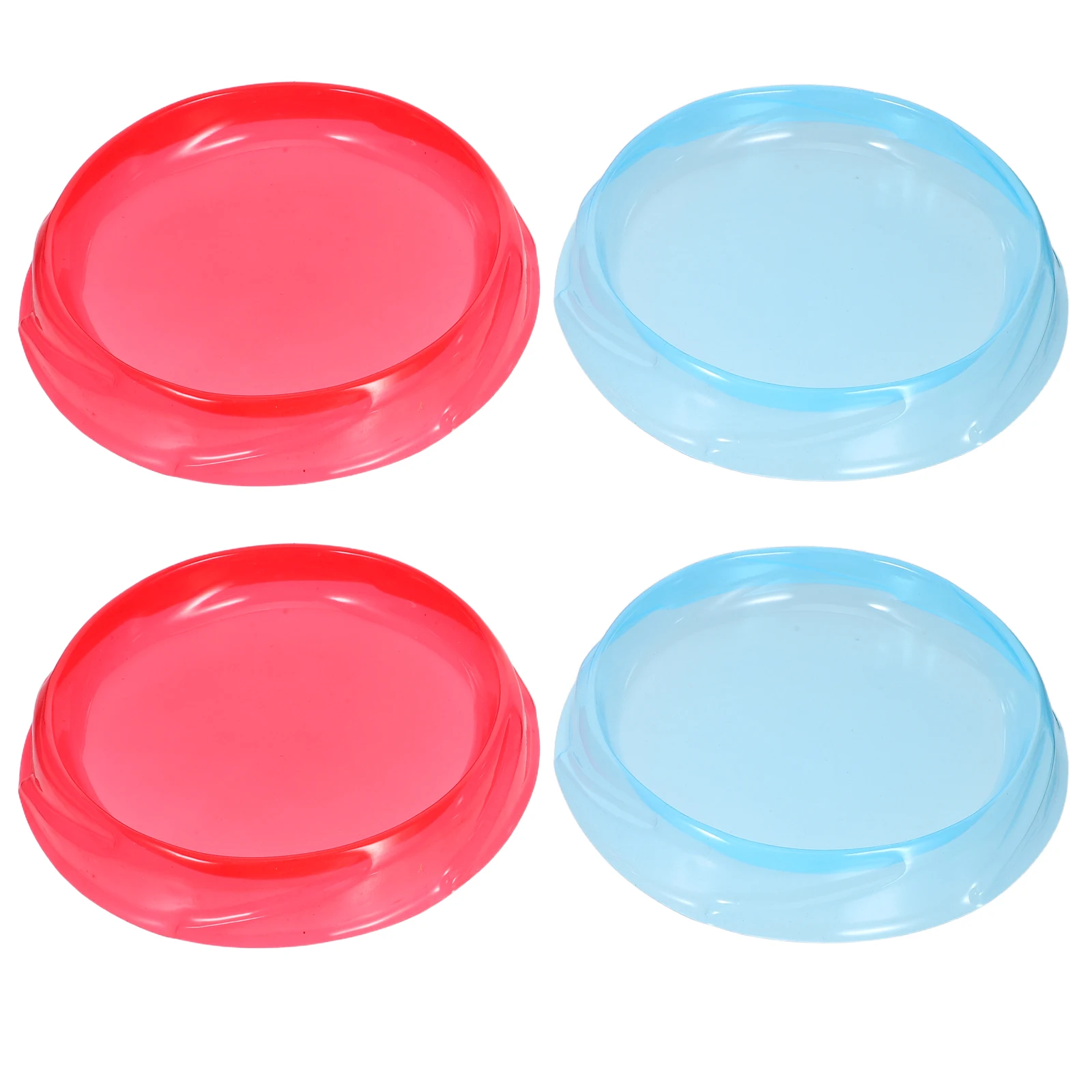 4pcs Kids Gyro Stadium Battling Top Plate Spinning Tops Tray Portable For Family Indoor Outdoor Competitions Plastic