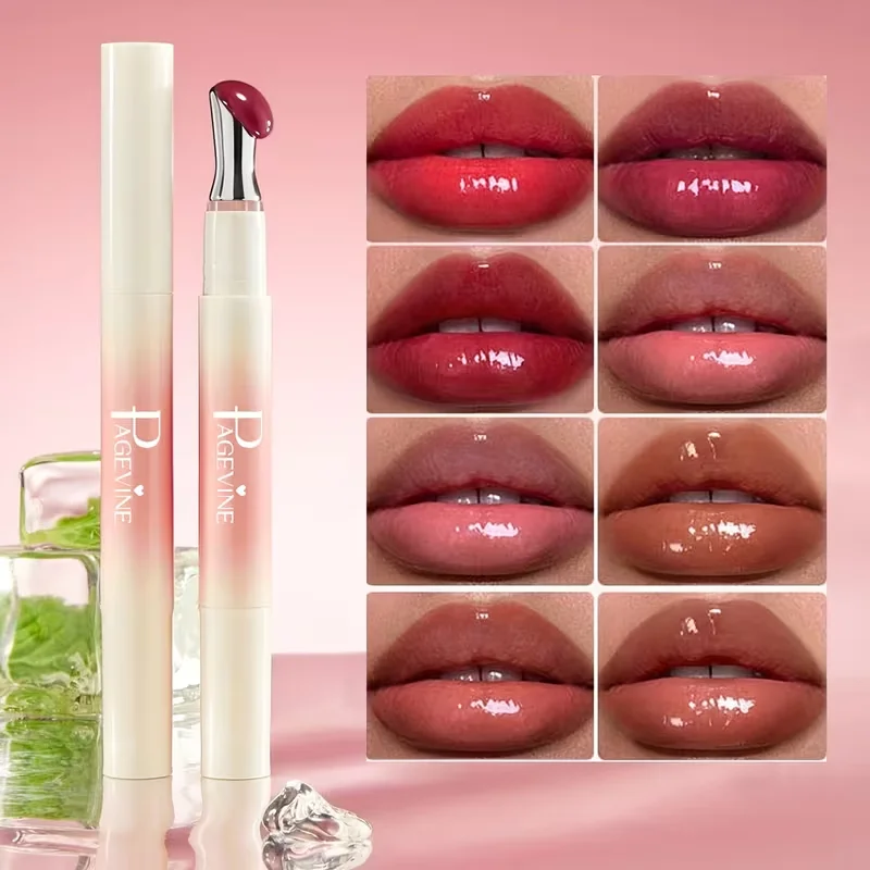 Watery Lipstick Lip Glaze Long-Lasting No Smudge Nude Lipstick Does Not Fade Moisturizing Lip Gloss for Women Does Not Fade