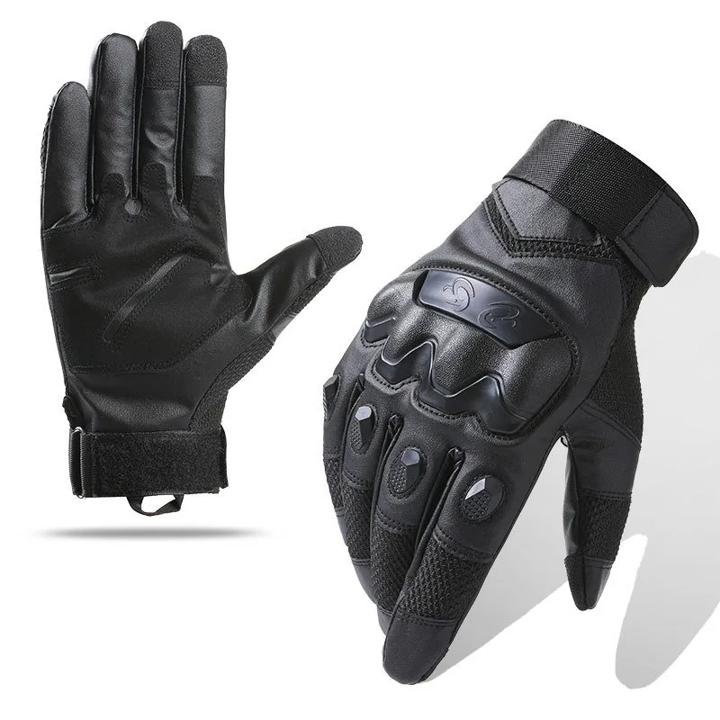 

Tactical Gloves for Men - Motorcycle Riding & Outdoor Sports, Anti-Slip Hard Knuckle Protection with Breathable Mesh