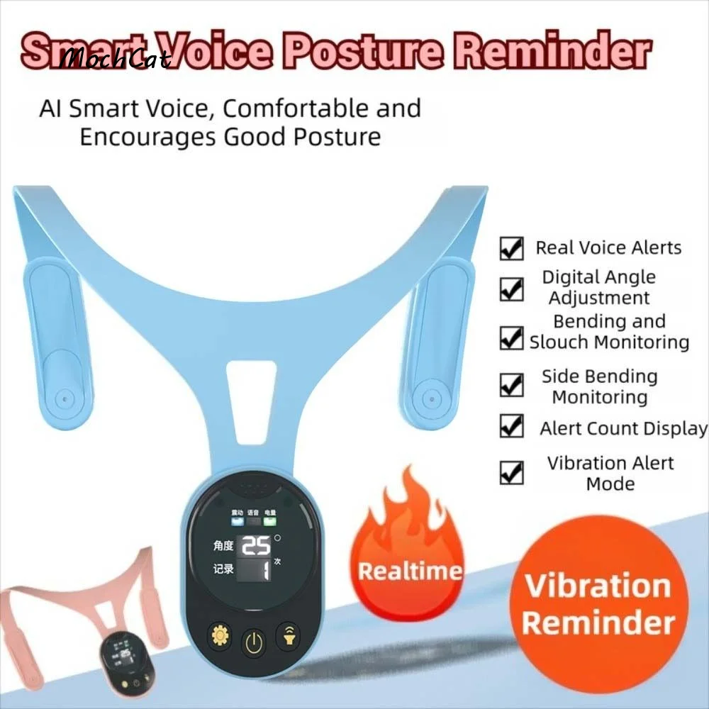 Realtime Smart Posture Trainer Device Scientific Rechargeable Back Posture Support Portable Intelligent