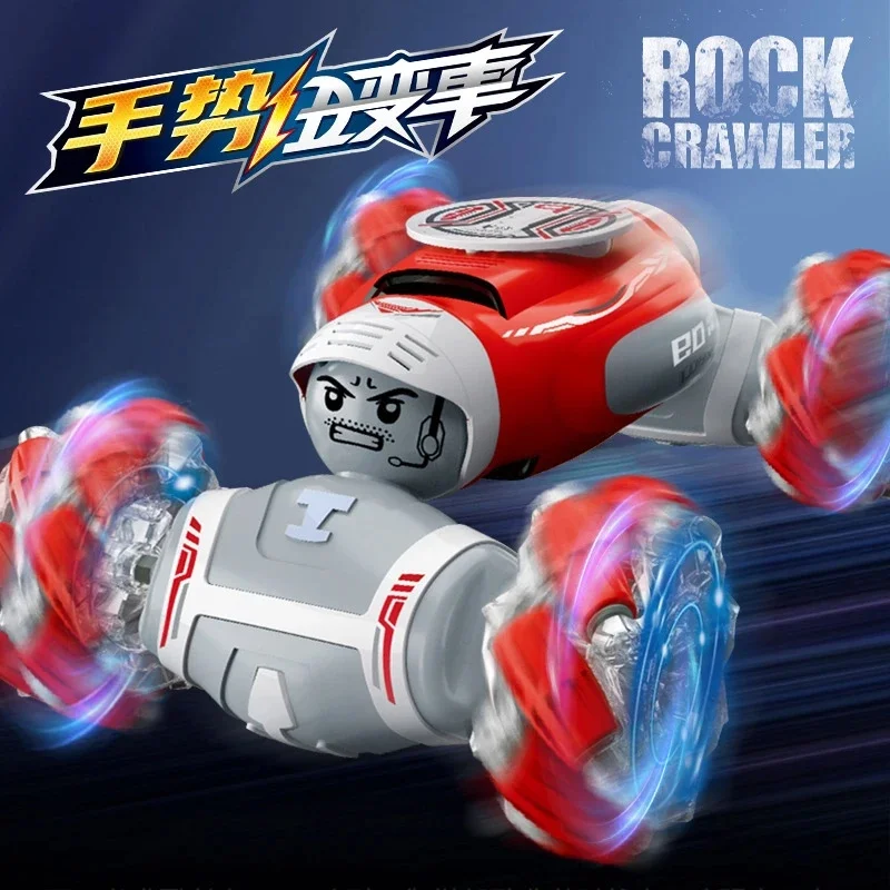 Радиоуправляемая трюковая машина с управлением жестами и музыкальной подсветкой, дрифт, внедорожник, браслет, игрушка с дистанционным управлением для детей и взрослых