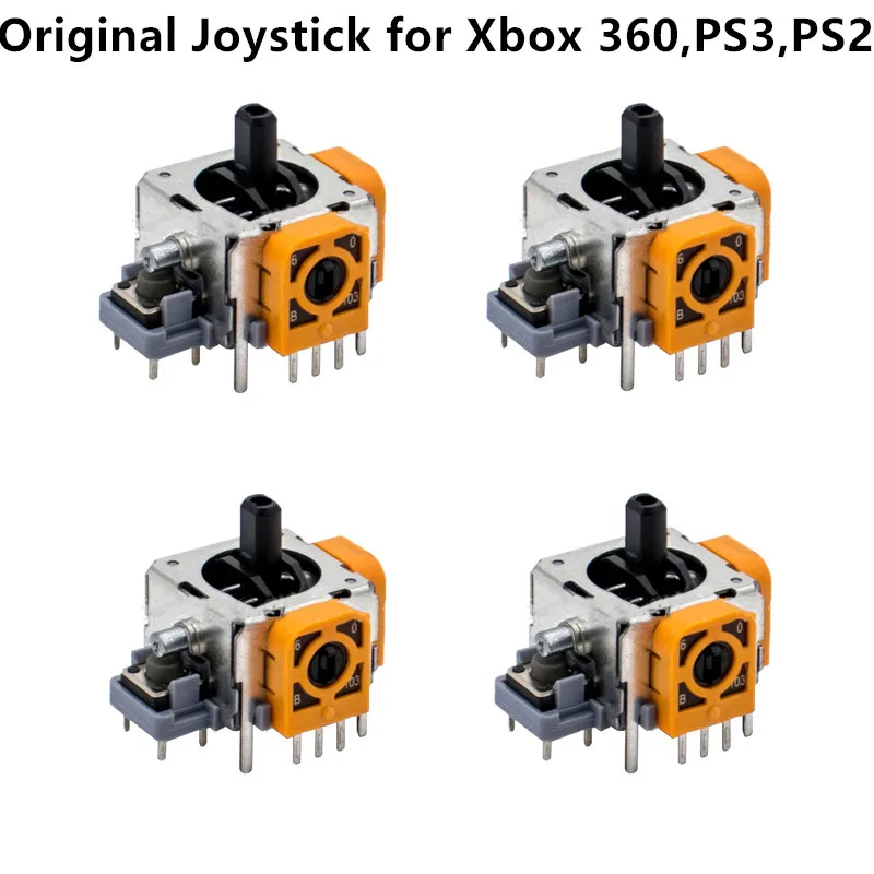 

4pcs Original Replacement Alps F logo Analog Joystick 3D Thumb stick Axis Sensor Assembly Module Rocker For Xbox 360,PS3,PS2