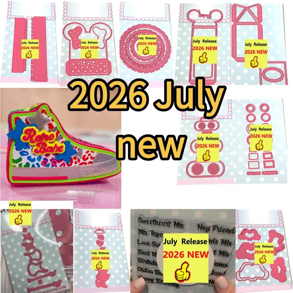 2026 Neue Metall-Stanzformen für DIY Scrapbooking, Bastelarbeiten, Fotoalbum-Vorlagen, handgemachte Dekoration