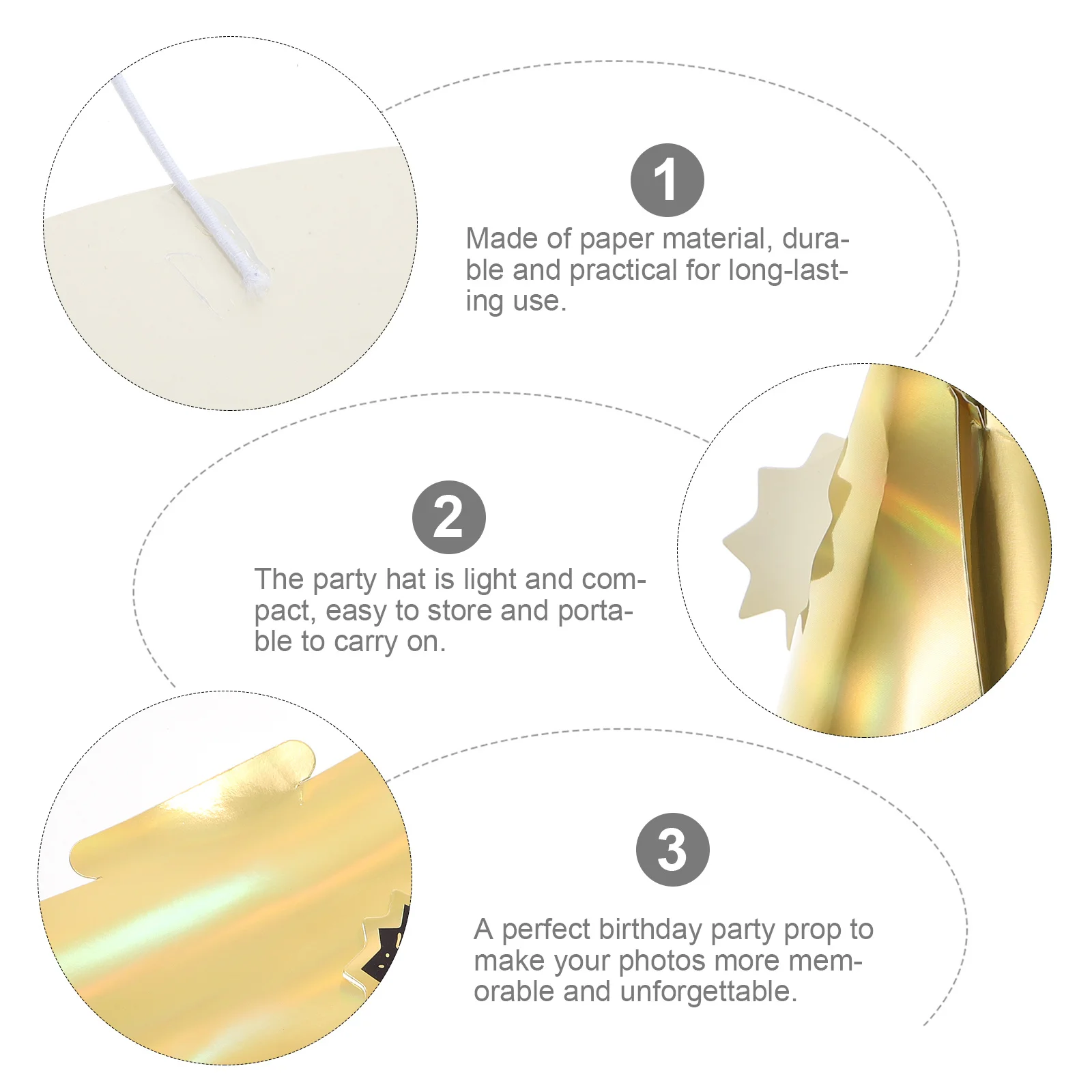 

5pcs Birthday For Kids Paper Kids Birthday Party Hat Party Hat Supplies Celebration Decor Fun Favor Gift Headwear