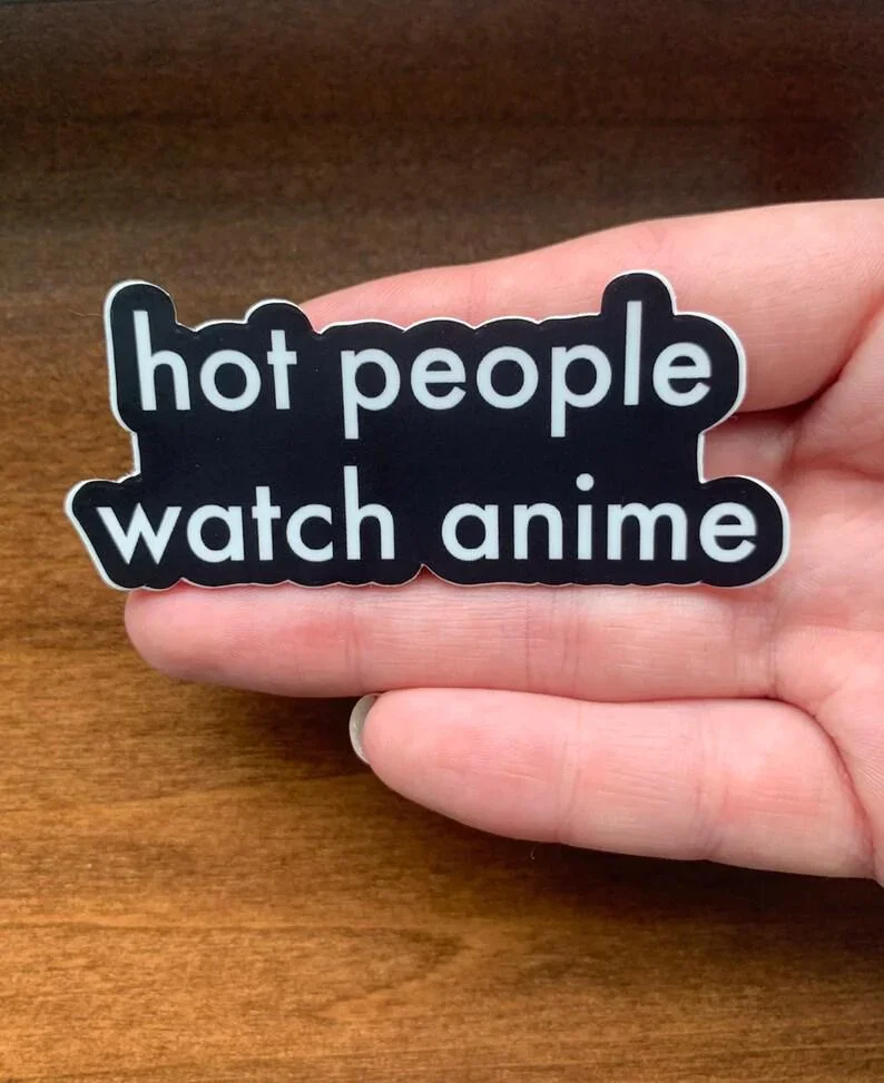 For x2 Hot People Watch Anime Vinyl Weatherproof Sticker