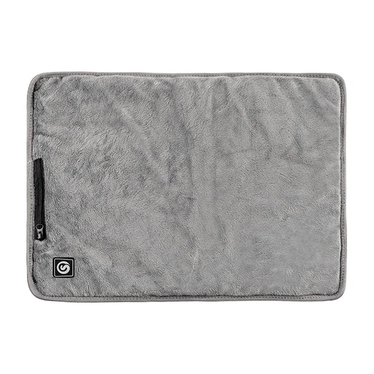 Custom Rechargeable 7.4V Comfort Ergonomic Portable Therapy Electric Heating Blanket Battery Powered Heated Seat Cushion