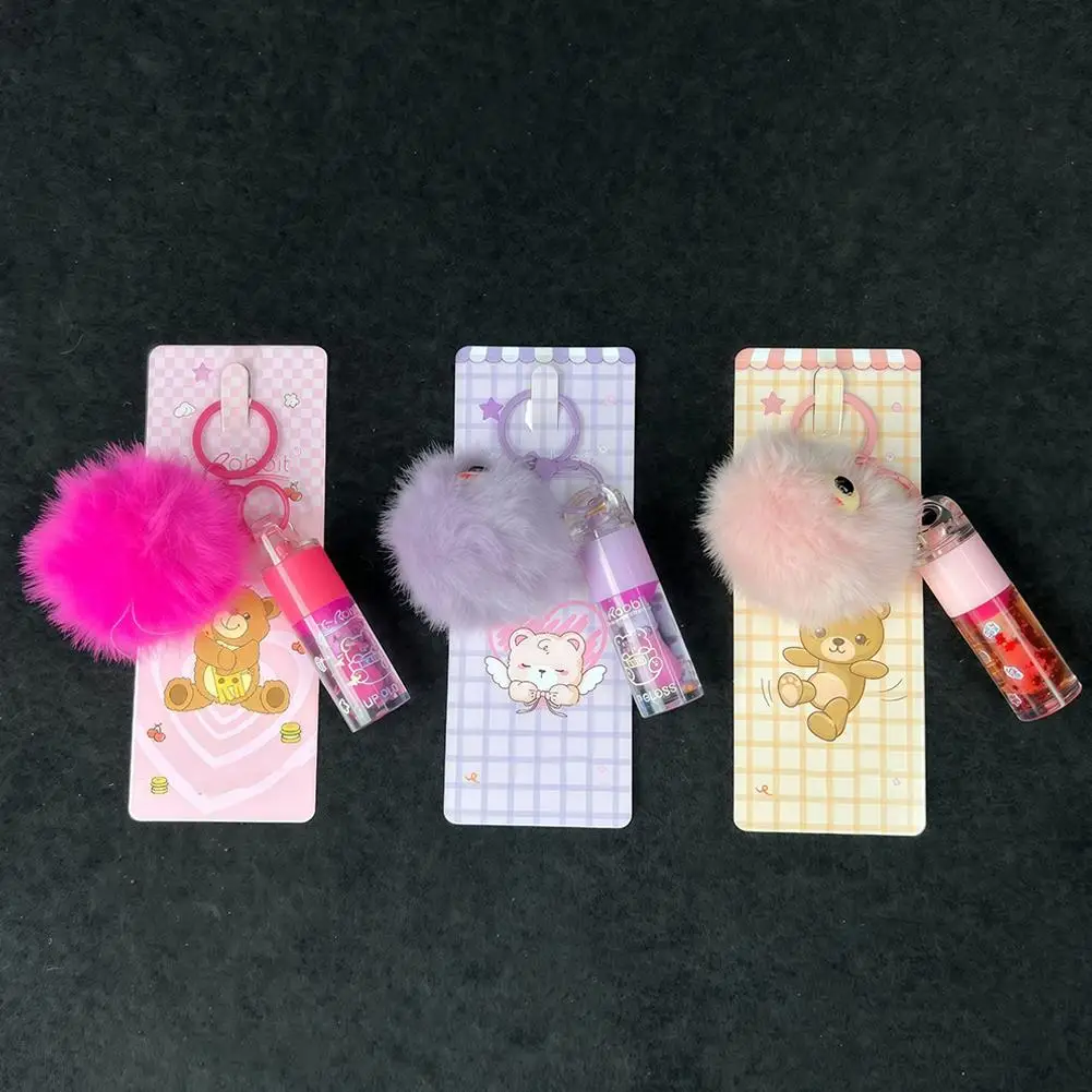 3개/세트 보습 립글로스 립 오일: 가볍고 편안하며, 오래 지속되며, 메이크업 미러 효과 크리스마스