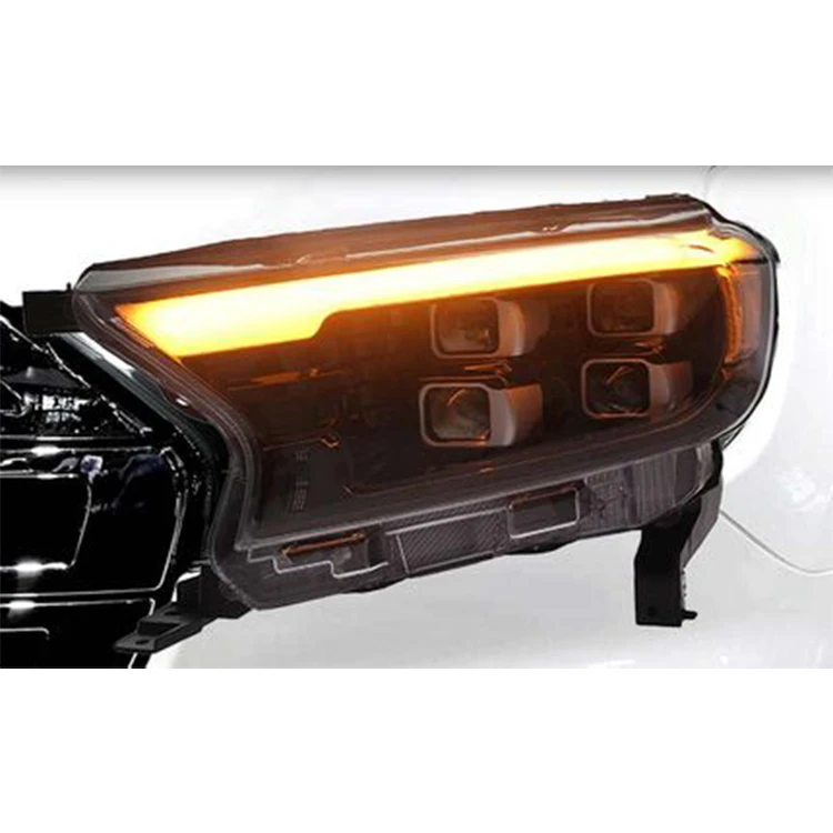 

Plug and play LED modified headlamp headlight assembly head light for 2015 2016 2017 2018 ford ranger