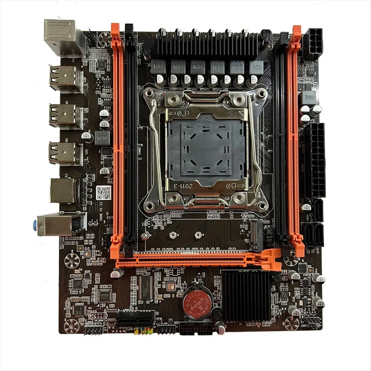 doyou X99E Motherboard+E5 2678 V3 CPU+Thermal Grease Support 4 DDR4 RECC RAM Gigabit LAN Card PCIEX16 NVMe Desktop Motherboard