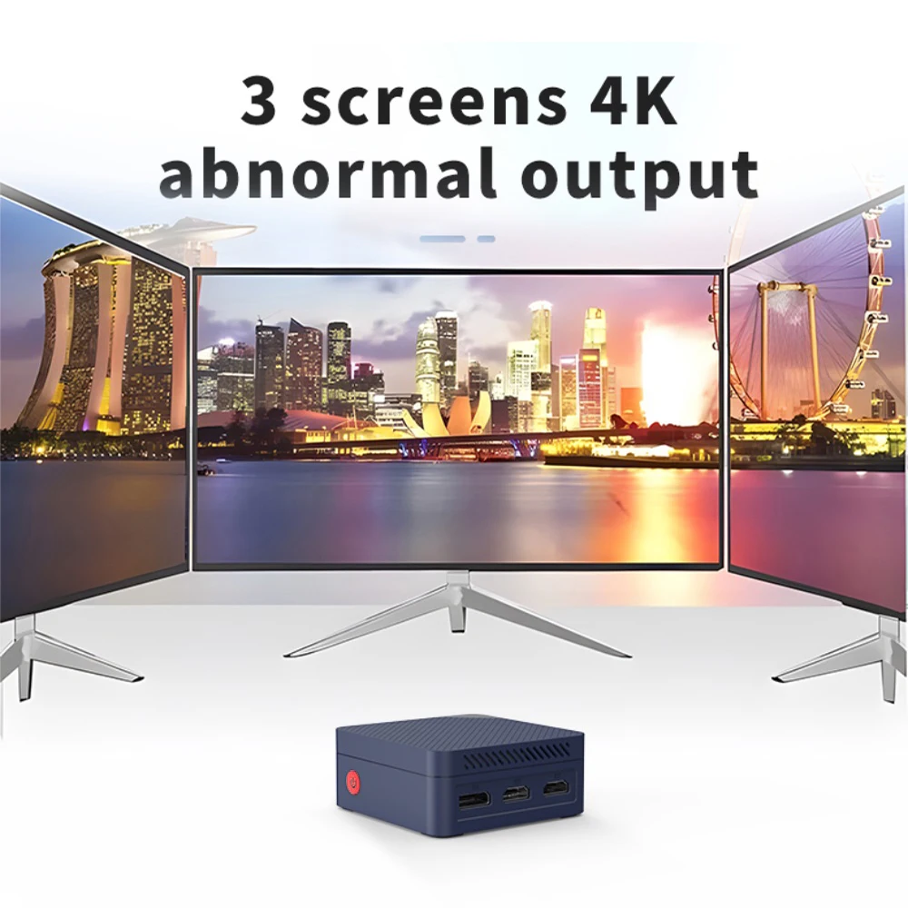 SOYO Mini PC Intel Twin Lake N150 Processor M4 MIni Windows 11 Mini PC 12GB LPDDR5 RAM 512GB M.2 SSD WiFI6 BT5.2 Game Computer