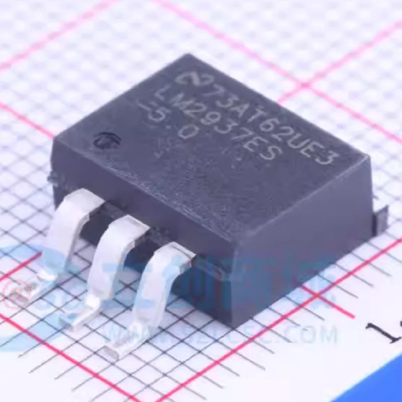 Integrated Circuits (ICs) LM2937ESX-5.0 Linear Voltage Regulator IC Positive Fixed 1 Output 500mA TO-263 (DDPAK-3)