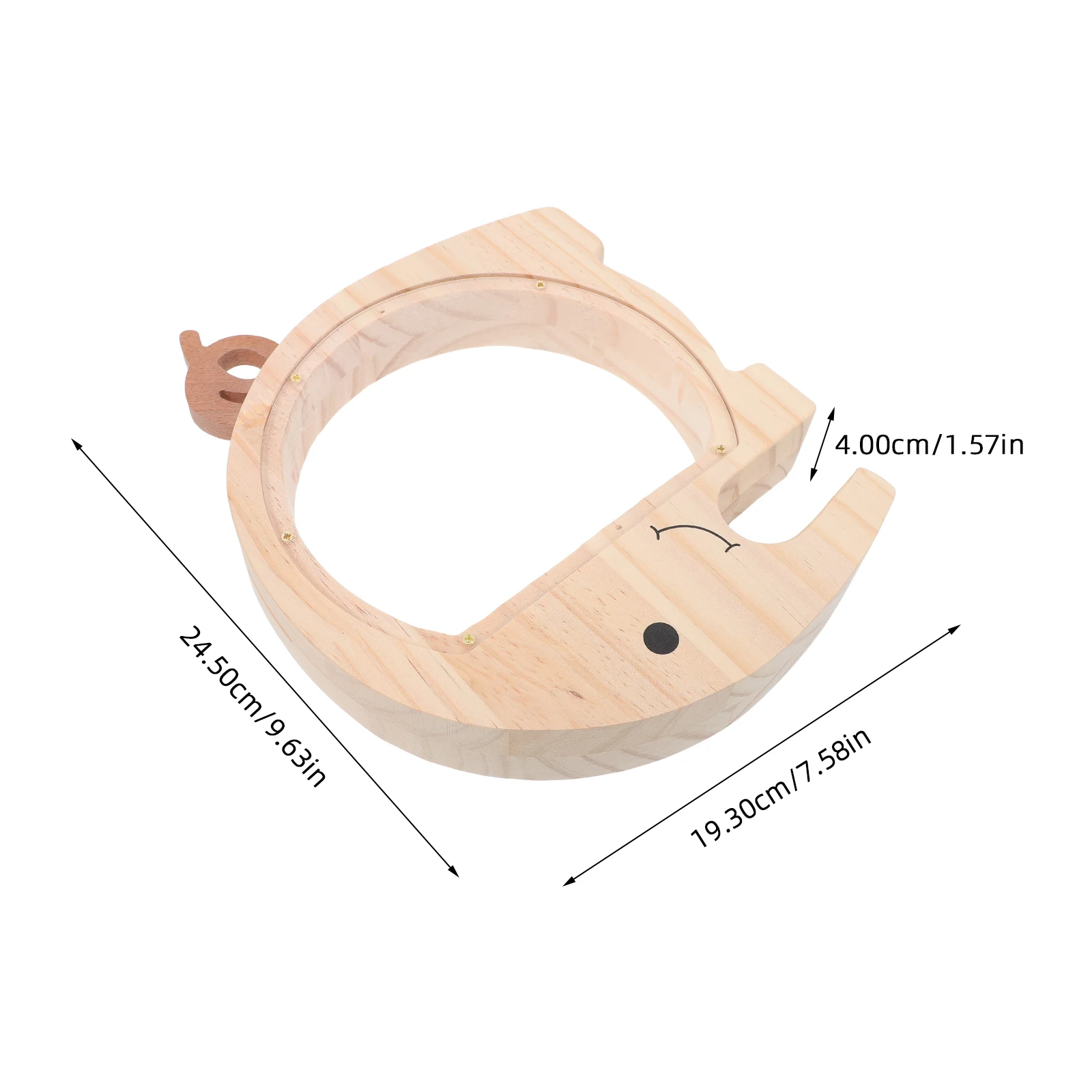 Drewniany skarbonka dla dzieci w kształcie słonia, przezroczysty pojemnik na monety, kreatywna skarbonka, uroczy zwierzęcy wystrój pokoju, skarbonka dla dzieci.
