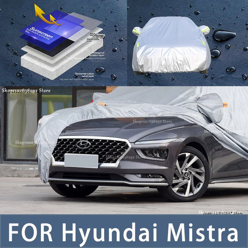 

For Hyundai MISTRA Outdoor Protection Full Car Covers Snow Cover Sunshade Waterproof Dustproof Exterior Car accessories