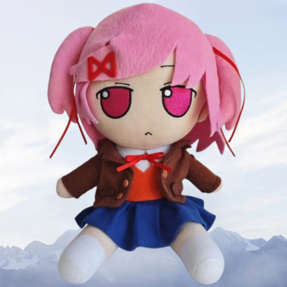 Anime Natsuki Monika Sayori Yuri Cosplay Cotton Doll Plush Stuffed Dolls Cute Cartoon Figure Prop Unisex Soft Plushies